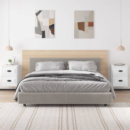vidaXL Wall-mounted Bedside Cabinets 2 pcs High Gloss White 41.5x36x53cm 3