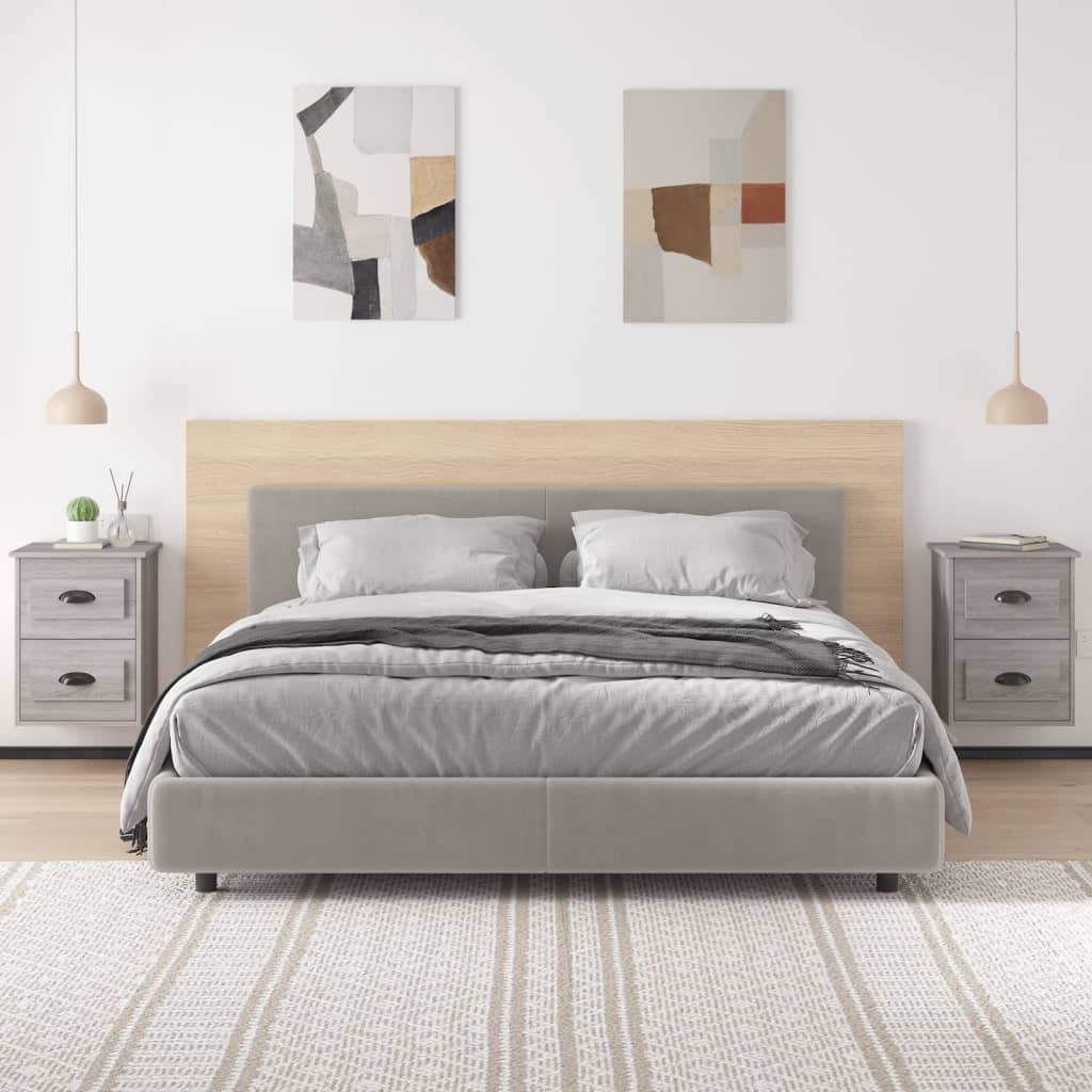 vidaXL Wall-mounted Bedside Cabinets 2 pcs Grey Sonoma 41.5x36x53cm 3
