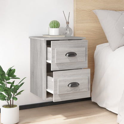 vidaXL Wall-mounted Bedside Cabinets 2 pcs Grey Sonoma 41.5x36x53cm 4