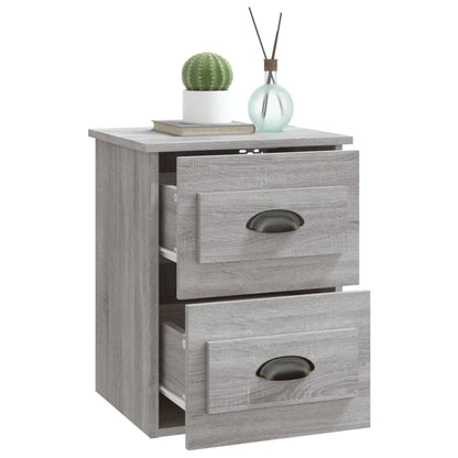 vidaXL Wall-mounted Bedside Cabinets 2 pcs Grey Sonoma 41.5x36x53cm 6