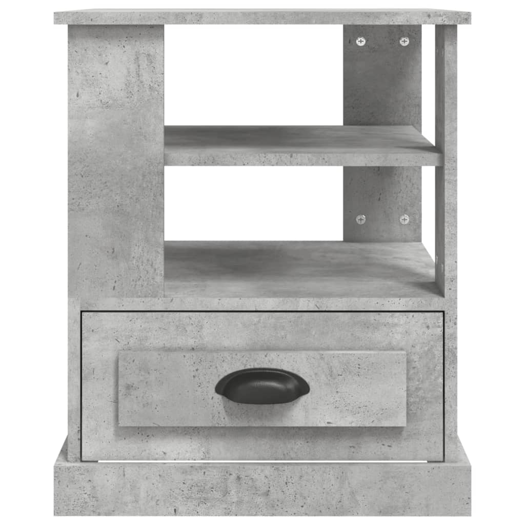 vidaXL Side Table Concrete Grey 50x50x60 cm Engineered Wood 6