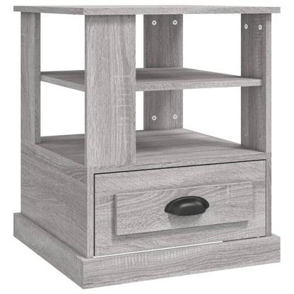 vidaXL Side Table Grey Sonoma 50x50x60 cm Engineered Wood 2