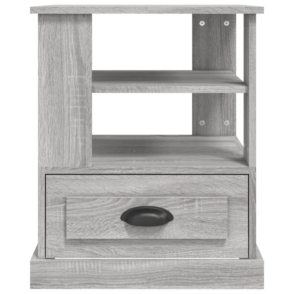 vidaXL Side Table Grey Sonoma 50x50x60 cm Engineered Wood 6