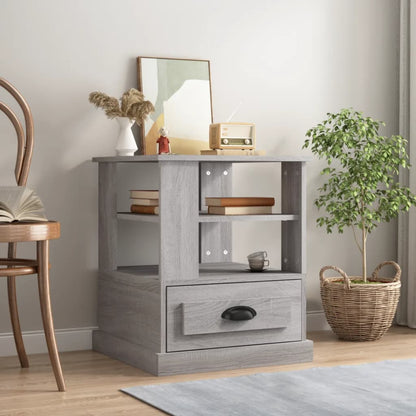 vidaXL Side Table Grey Sonoma 50x50x60 cm Engineered Wood 1