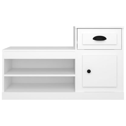 vidaXL Shoe Cabinet White 100x42x60 cm Engineered Wood 6