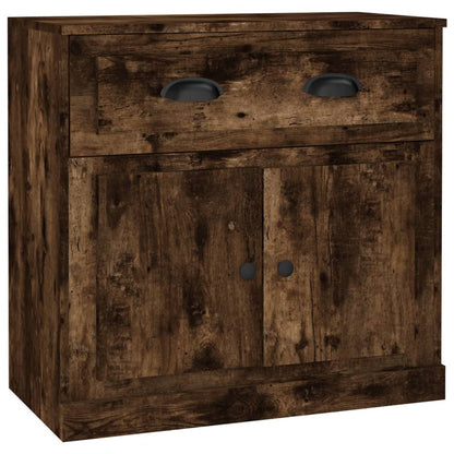 vidaXL Sideboard Smoked Oak 70x35.5x67.5 cm Engineered Wood 2