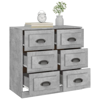 vidaXL Sideboard Concrete Grey 70x35.5x67.5 cm Engineered Wood 5