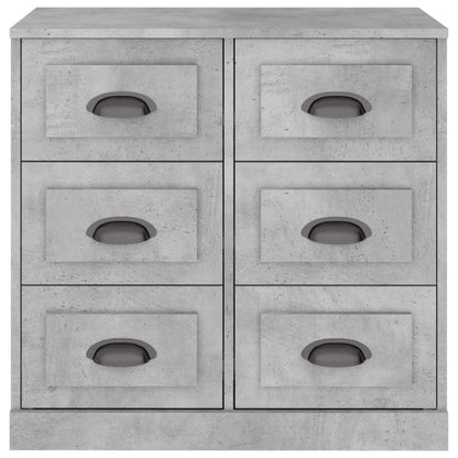 vidaXL Sideboard Concrete Grey 70x35.5x67.5 cm Engineered Wood 6