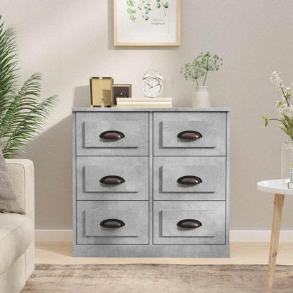 vidaXL Sideboard Concrete Grey 70x35.5x67.5 cm Engineered Wood 1