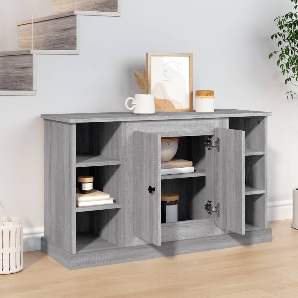 vidaXL Sideboard Grey Sonoma 100x35.5x60 cm Engineered Wood 3