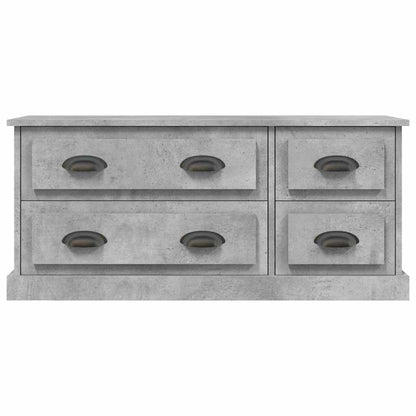 vidaXL TV Cabinet Concrete Grey 100x35.5x45 cm Engineered Wood 6