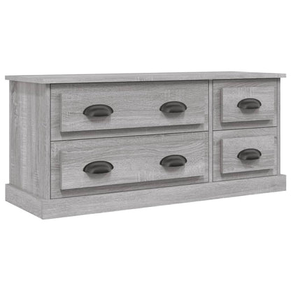 vidaXL TV Cabinet Grey Sonoma 100x35.5x45 cm Engineered Wood 2