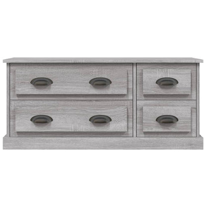 vidaXL TV Cabinet Grey Sonoma 100x35.5x45 cm Engineered Wood 6
