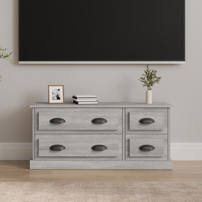 vidaXL TV Cabinet Grey Sonoma 100x35.5x45 cm Engineered Wood 1