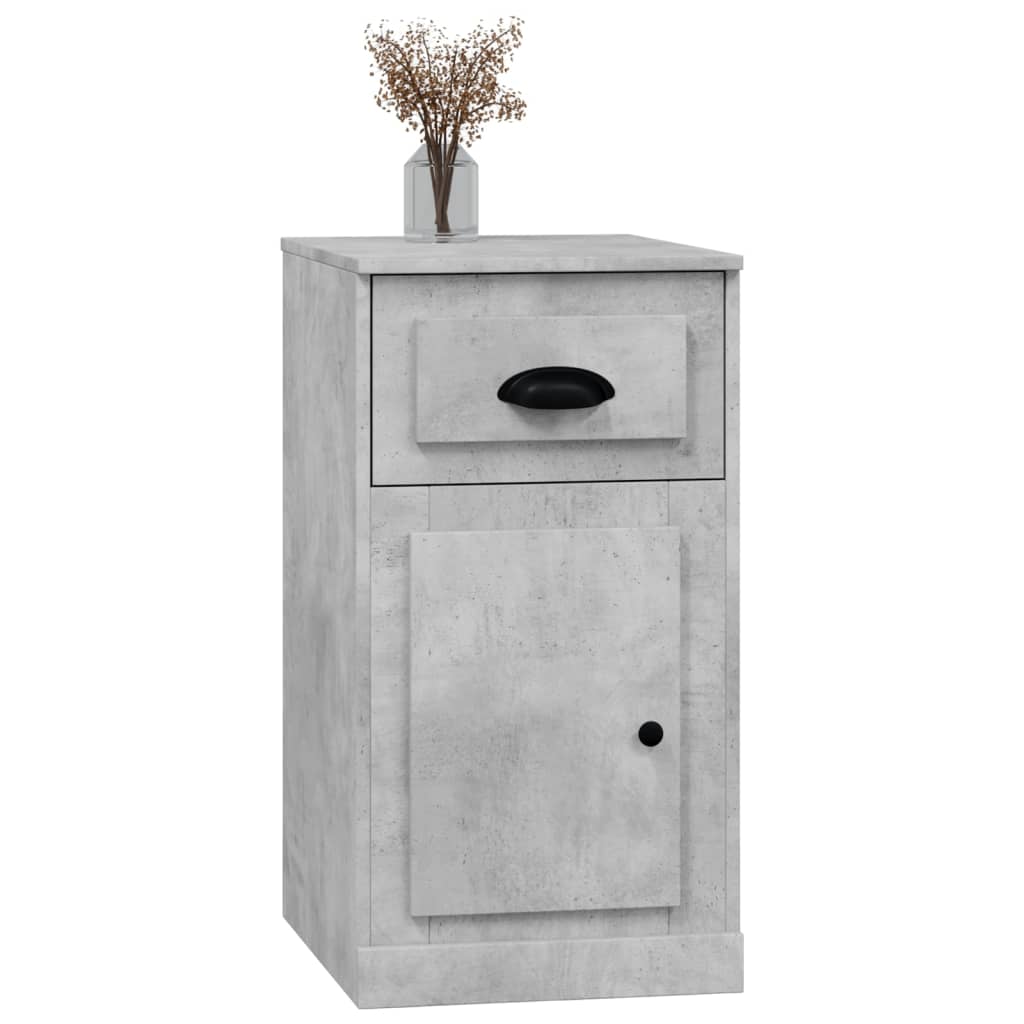 vidaXL Side Cabinet with Drawer Concrete Grey 40x50x75 cm Engineered Wood 4