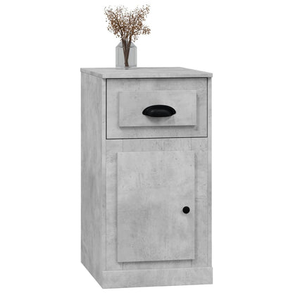 vidaXL Side Cabinet with Drawer Concrete Grey 40x50x75 cm Engineered Wood 4