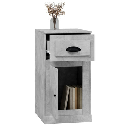 vidaXL Side Cabinet with Drawer Concrete Grey 40x50x75 cm Engineered Wood 5