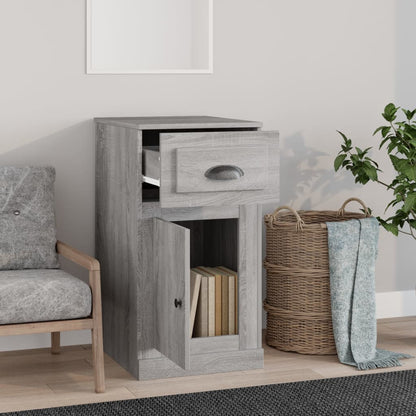 vidaXL Side Cabinet with Drawer Grey Sonoma 40x50x75 cm Engineered Wood 3