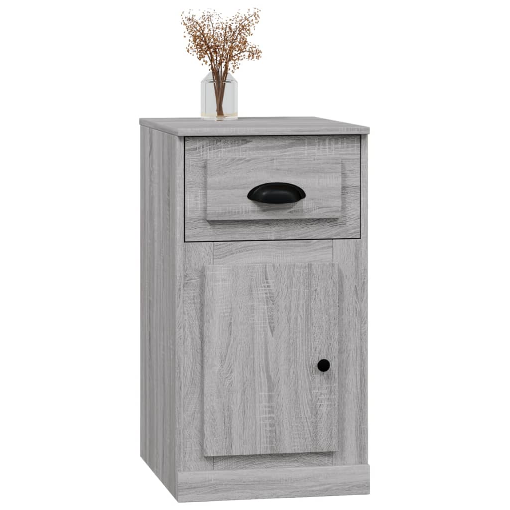 vidaXL Side Cabinet with Drawer Grey Sonoma 40x50x75 cm Engineered Wood 4