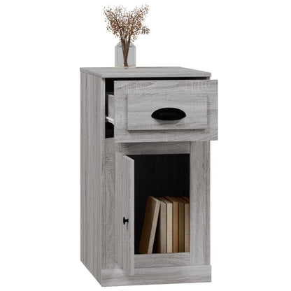 vidaXL Side Cabinet with Drawer Grey Sonoma 40x50x75 cm Engineered Wood 5