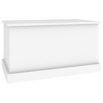 vidaXL Storage Box White 70x40x38 cm Engineered Wood 4