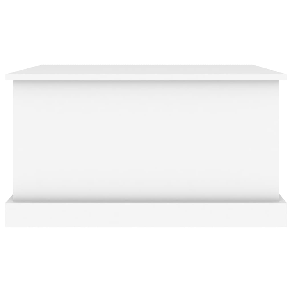 vidaXL Storage Box White 70x40x38 cm Engineered Wood 5