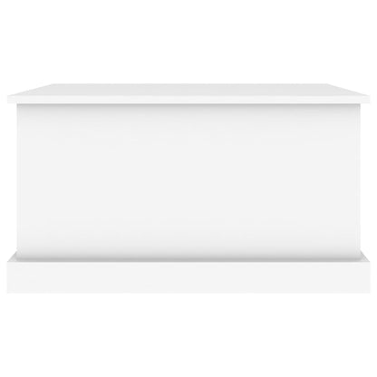vidaXL Storage Box White 70x40x38 cm Engineered Wood 5