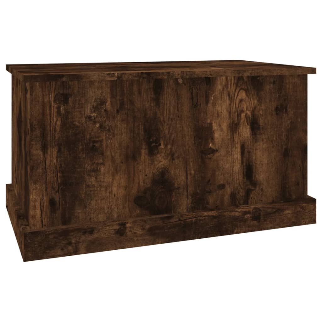 vidaXL Storage Box Smoked Oak 70x40x38 cm Engineered Wood 4