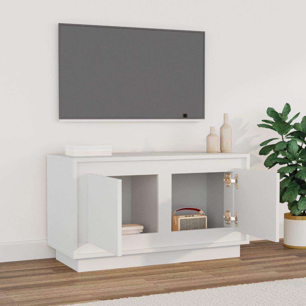 vidaXL TV Cabinet | White | Engineered Wood | 80x35x45 cm | TV Cabinet 3