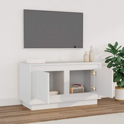 vidaXL TV Cabinet | White | Engineered Wood | 80x35x45 cm | TV Cabinet 3