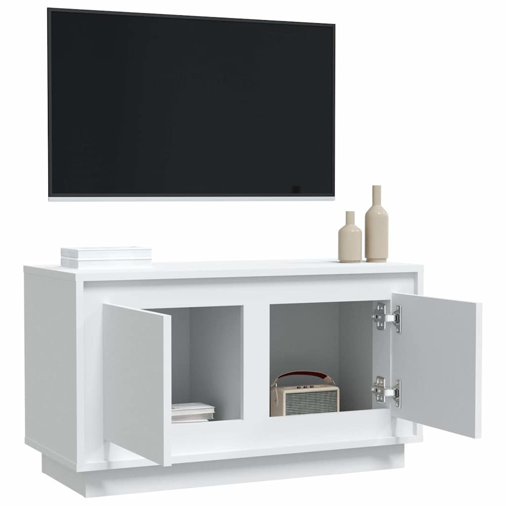 vidaXL TV Cabinet | White | Engineered Wood | 80x35x45 cm | TV Cabinet 5