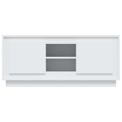 vidaXL TV Cabinet White 102x35x45 cm Engineered Wood 6