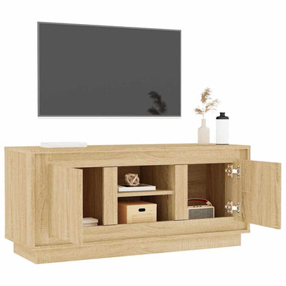 vidaXL TV Cabinet Sonoma Oak 102x35x45 cm Engineered Wood 5