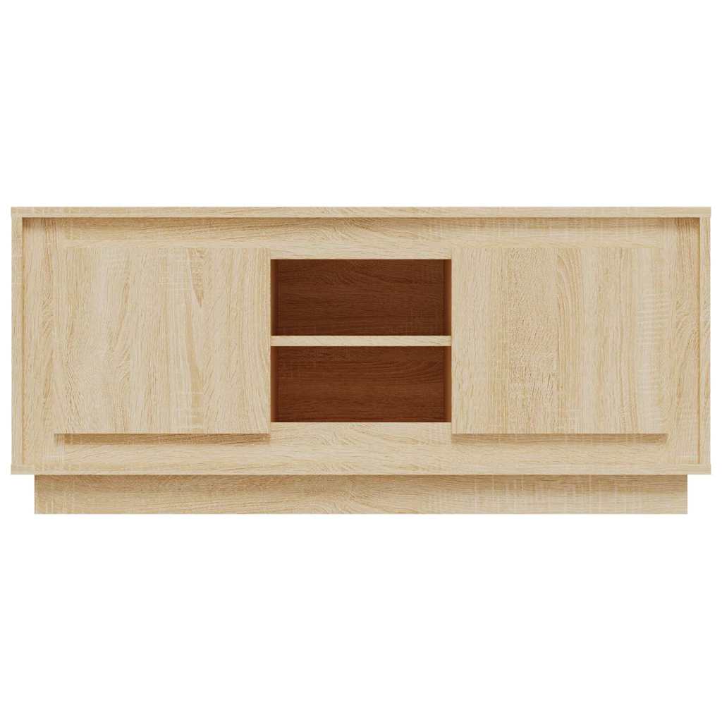 vidaXL TV Cabinet Sonoma Oak 102x35x45 cm Engineered Wood 6