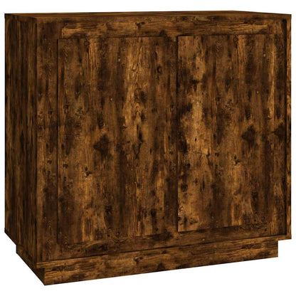 vidaXL Sideboard Smoked Oak 80x34x75 cm Engineered Wood 2