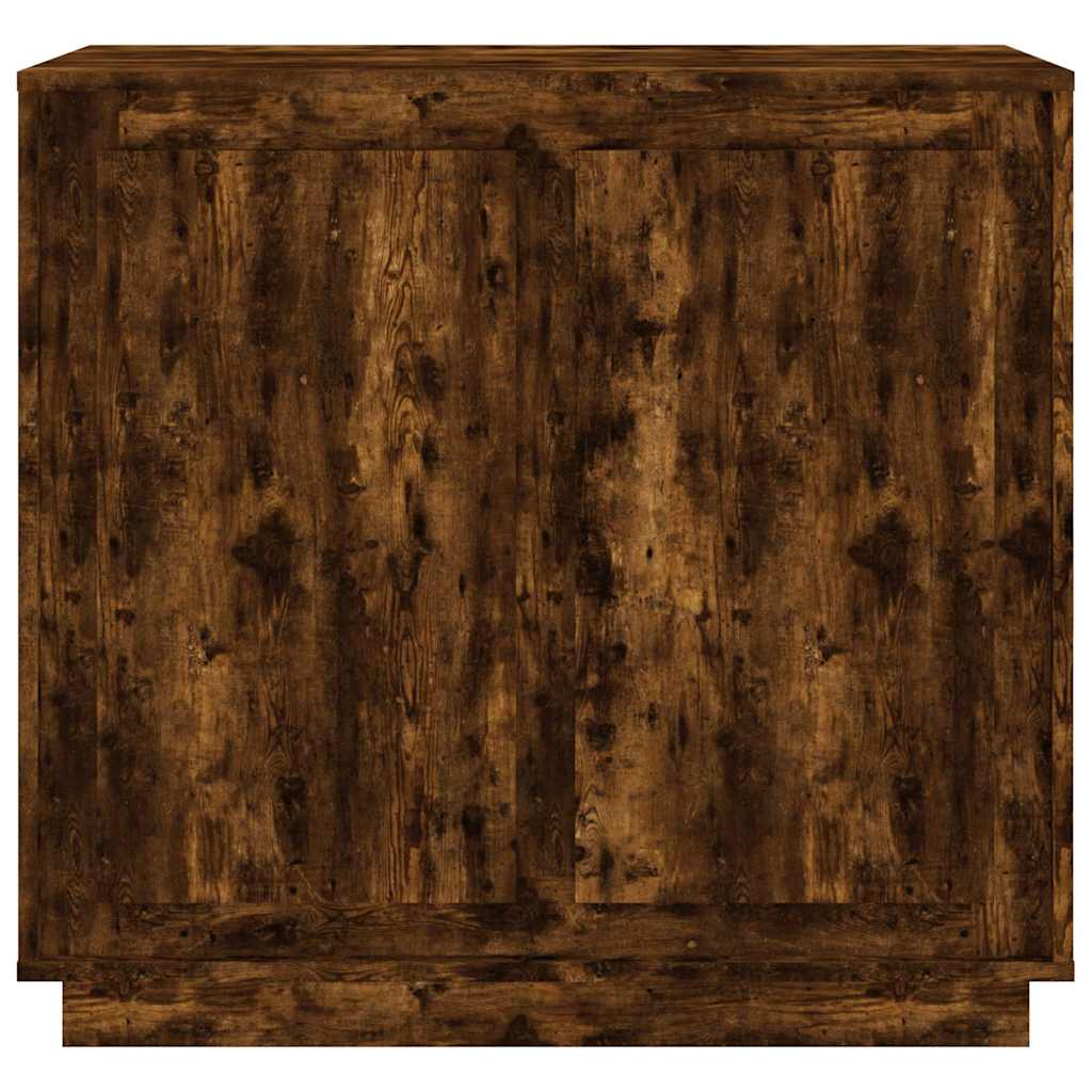 vidaXL Sideboard Smoked Oak 80x34x75 cm Engineered Wood 5