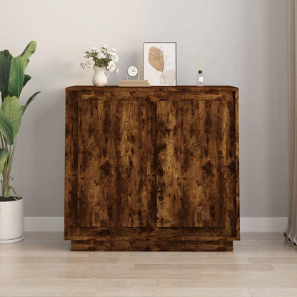 vidaXL Sideboard Smoked Oak 80x34x75 cm Engineered Wood 1