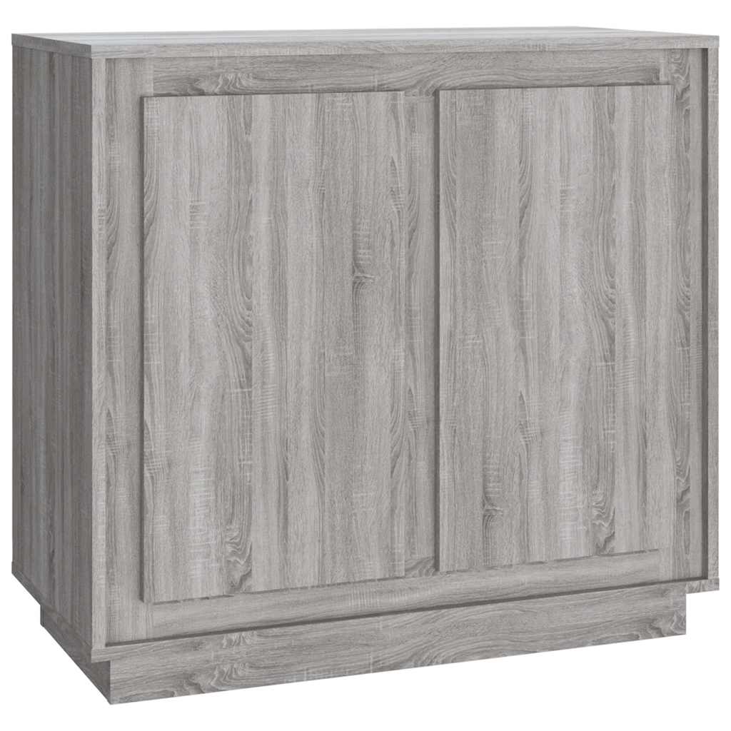 vidaXL Sideboard Grey Sonoma 80x34x75 cm Engineered Wood 2