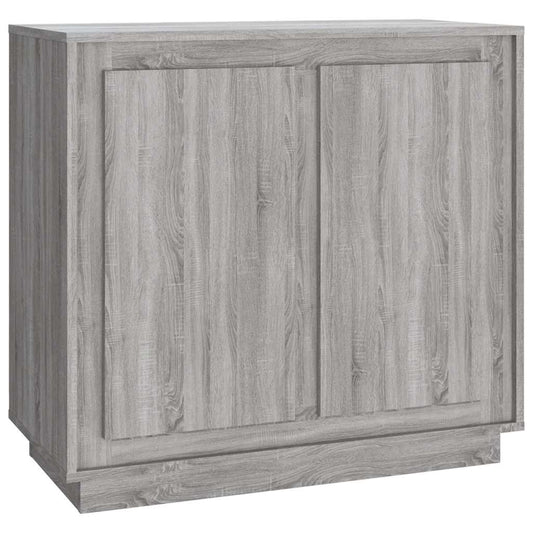 vidaXL Sideboard Grey Sonoma 80x34x75 cm Engineered Wood 2