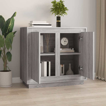 vidaXL Sideboard Grey Sonoma 80x34x75 cm Engineered Wood 3