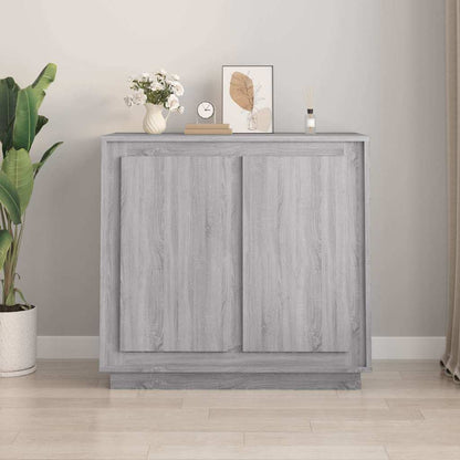 vidaXL Sideboard Grey Sonoma 80x34x75 cm Engineered Wood 1