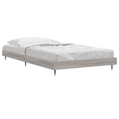 vidaXL Bed Frame without Mattress Grey Sonoma 90x200 cm Engineered Wood 4