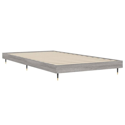 vidaXL Bed Frame without Mattress Grey Sonoma 90x200 cm Engineered Wood 5