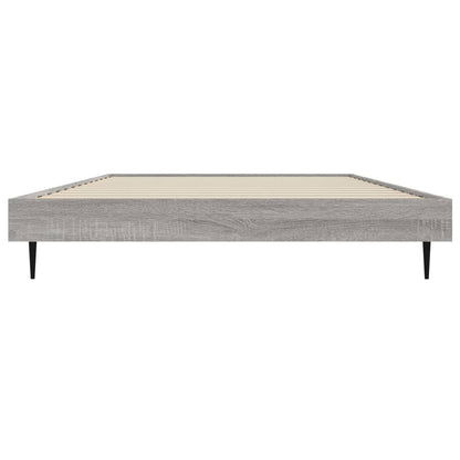 vidaXL Bed Frame without Mattress Grey Sonoma 100x200 cm Engineered Wood 6