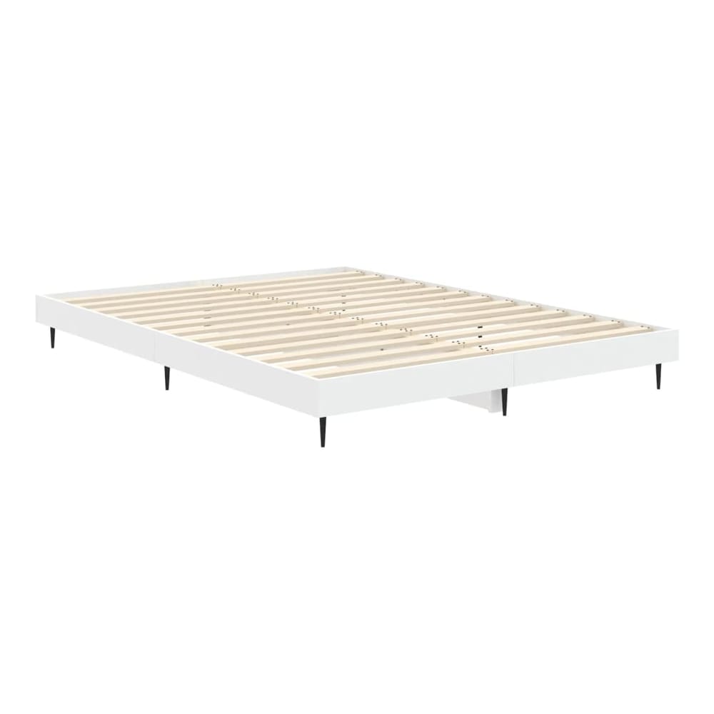 Bed Frame without Mattress 135x190 cm White