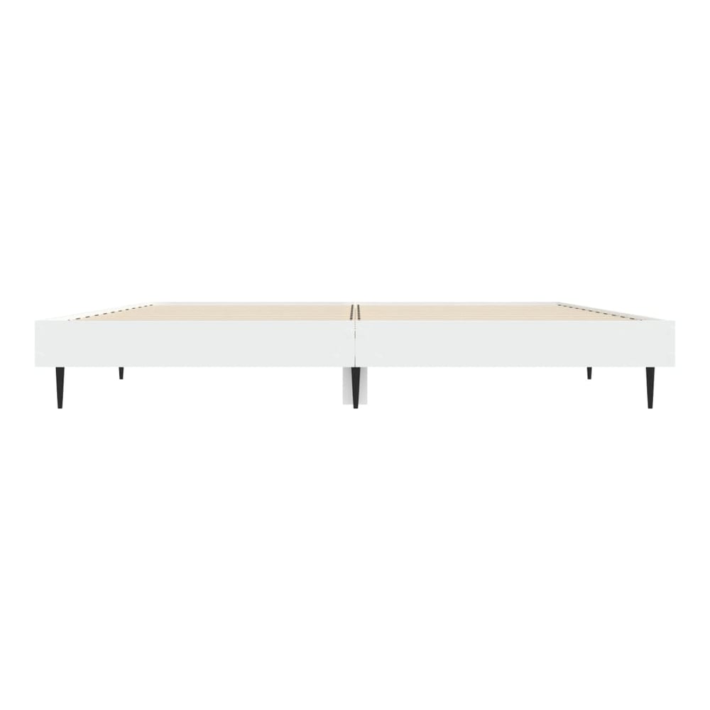 Bed Frame without Mattress 135x190 cm White