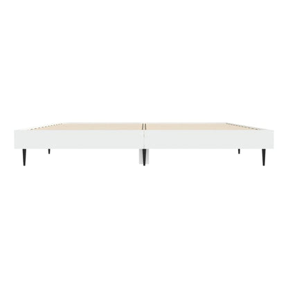Bed Frame without Mattress 135x190 cm White