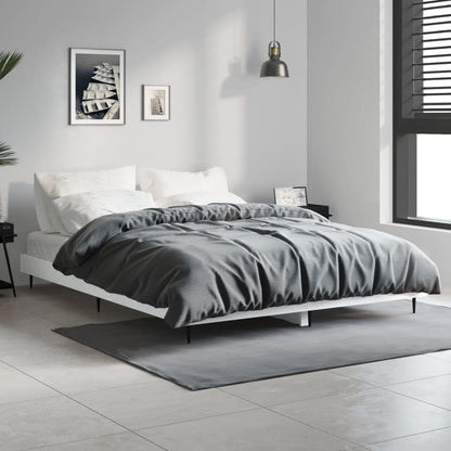 Bed Frame without Mattress 135x190 cm White