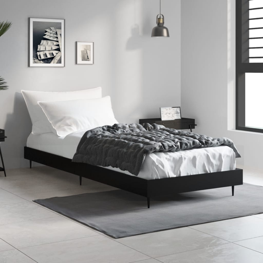 vidaXL Bed Frame without Mattress 75x190 cm Engineered Wood Length 190 cm Width 75 cm