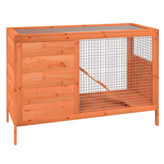 vidaXL Rabbit Hutch Brown 103x44x69,5 cm Solid Wood Pine 2
